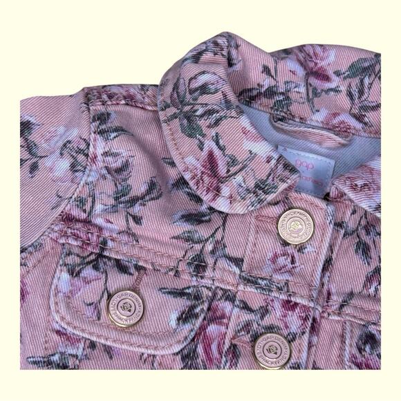 Gap × LoveShackFancy Baby Floral Icon Denim Jacket NWT 6-12 Months - Picture 8 of 11